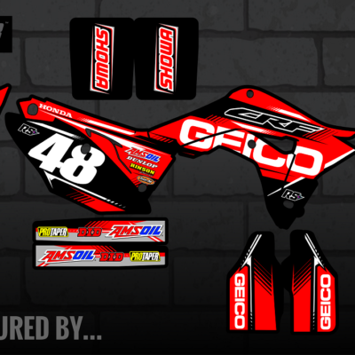 ONE 1 FOUR (pre-designed) HONDA STICKER KITS
