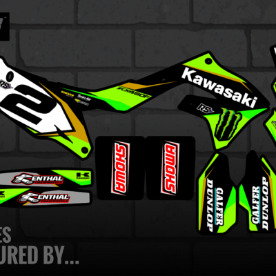 ONE 1 FOUR (pre-designed) KAWASAKI STICKER KITS