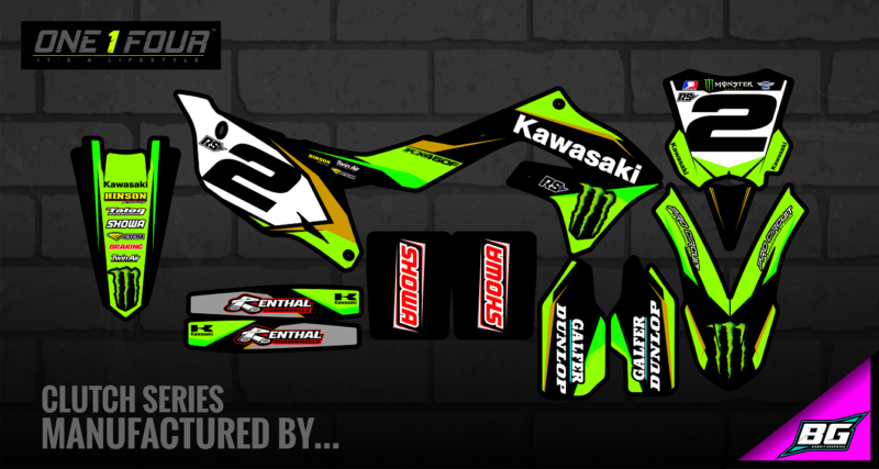 ONE 1 FOUR (pre-designed) KAWASAKI STICKER KITS