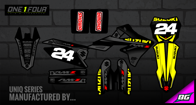 ONE 1 FOUR (pre-designed) SUZUKI STICKER KITS - Image 2