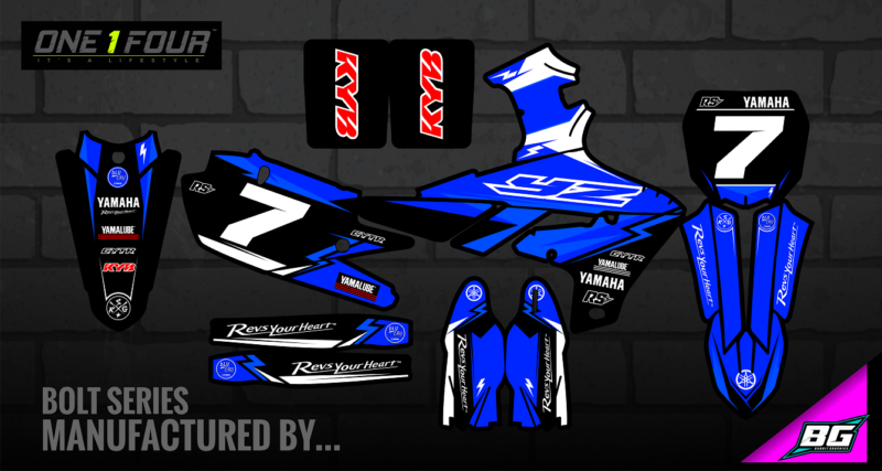ONE 1 FOUR (pre-designed) YAMAHA STICKER KITS - Image 7