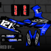 ONE 1 FOUR (pre-designed) YAMAHA STICKER KITS - Image 8