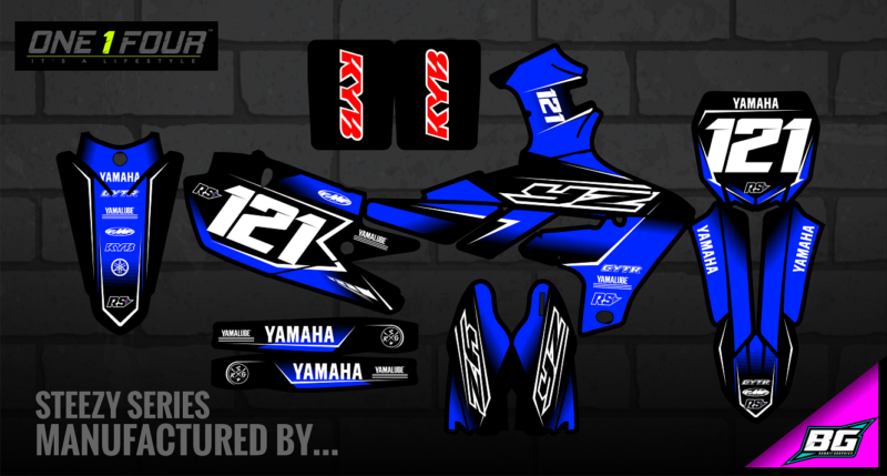 ONE 1 FOUR (pre-designed) YAMAHA STICKER KITS - Image 8